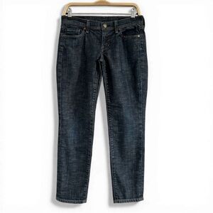 Citizens of Humanity & Jerome Dahan Low Rise Cropped Dark Wash Skinny Jeans